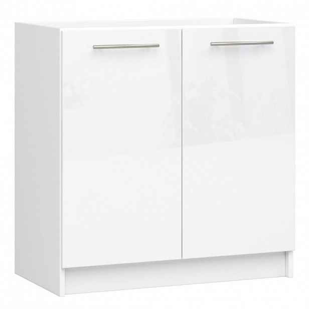 RAUMHIRSCH FURNITURE SPODNÍ SKŘÍŇKA bílá, bílý lesk 82/80/46