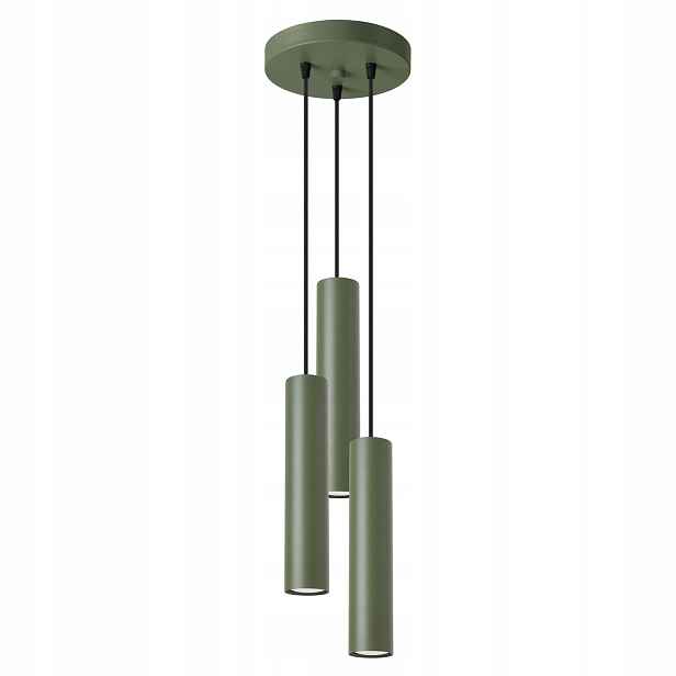 Sollux Lighting Lagos Závěsná lampa Zelená Kulatá 3xGU10 Ø20 cm