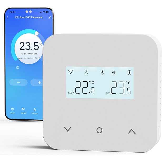 Termostat Beok BOT-R15W-WIFI Pro Plynový Kotel Tuya Smart Life Alexa Google