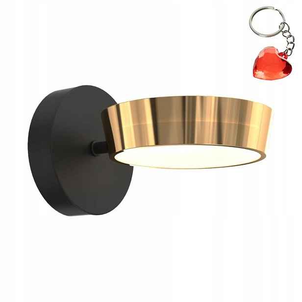 Led nástěnné svítidlo 12W do obývacího pokoje, moderní, zlaté, Lara MB7170-1-3BGT Zuma Line