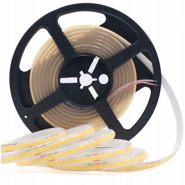 Led páska Cob Pro Bílá neutrální 4000K 320 LED/m 12V IP65 Vodotěsná 5 m