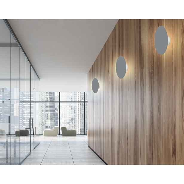 Šedá kovová LED nástěnná lampa 6W 250mm Holar Ledea