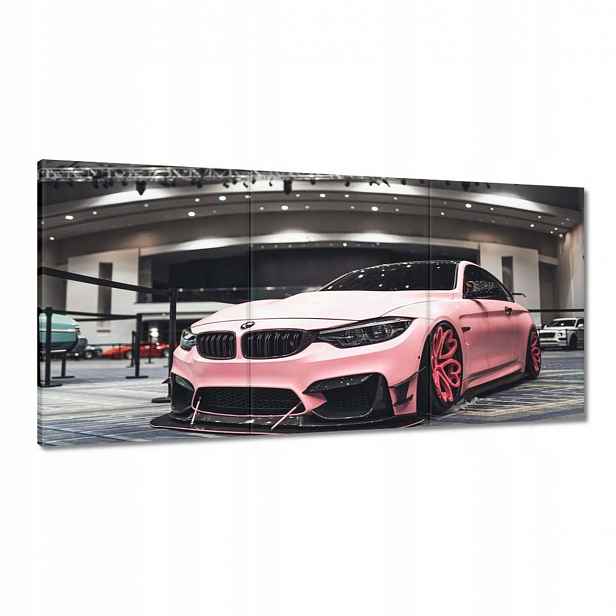 Obrazy 180x90 Růžové Bmw Auto