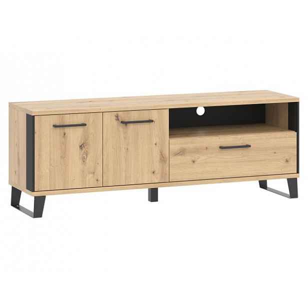 RTV stolek Loft LT1 hnědý, dub artisan