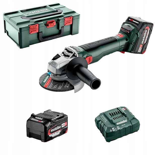 Úhlová bruska 18V 2x4Ah W18 Lt Bl 11-125 Metabo 613052510 Metabox