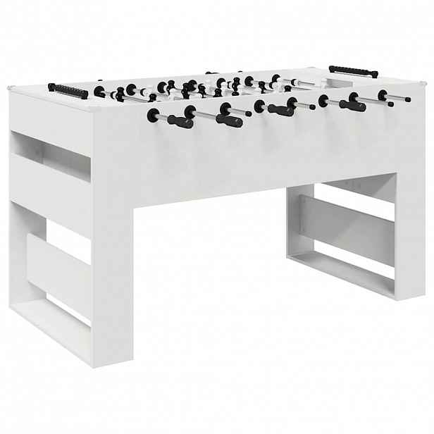 vidaXL Stolní fotbálek Bílý 146,5 x 74 x 85 cm Kompozitní dřevo