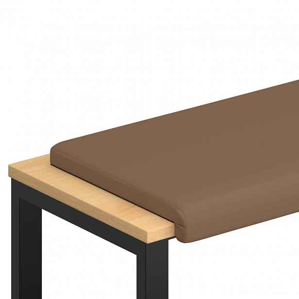 vidaXL Polštář na lavici Umělá kůže Cappuccino Hloubka 35 cm