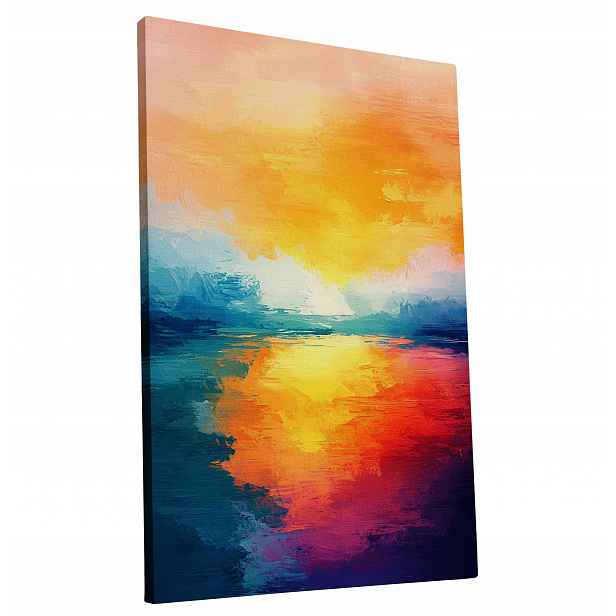 Obraz na plátně Barevný Abstraktní Světlý obraz do bytu, pokoje, obýváku 60x90