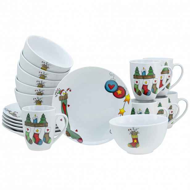 Creatable SNÍDAŇOVÁ SOUPRAVA Luna Socken 18dílné