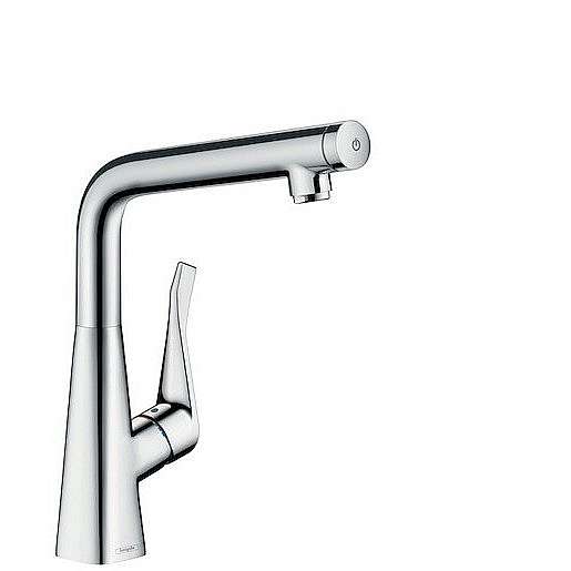 Dřezová baterie Hansgrohe Metris Select M71 s otočným raménkem chrom 14883000