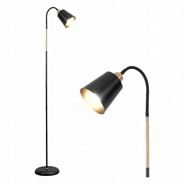 Industriální stojící lampa Anten VILI E27 159 Cm Černá 360° Loft