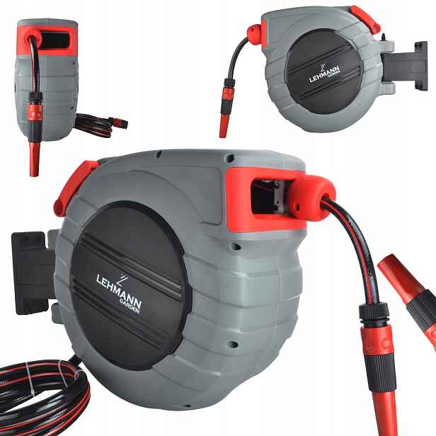 Navíječ zahradní hadice Lehmann 22 m 13 mm s automatickým navíječem