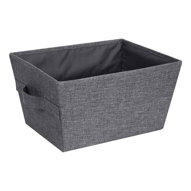Šedý úložný koš Bigso Box of Sweden Tap, 26 x 19 cm