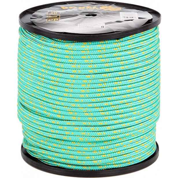 Šňůra Vorel Polypropylenová Pp 10 mm 200 m Pletená, odolná vůči Uv záření