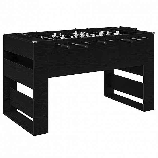 vidaXL Stolní fotbálek Černý Dub 146,5 x 74 x 85 cm Kompozitní dřevo