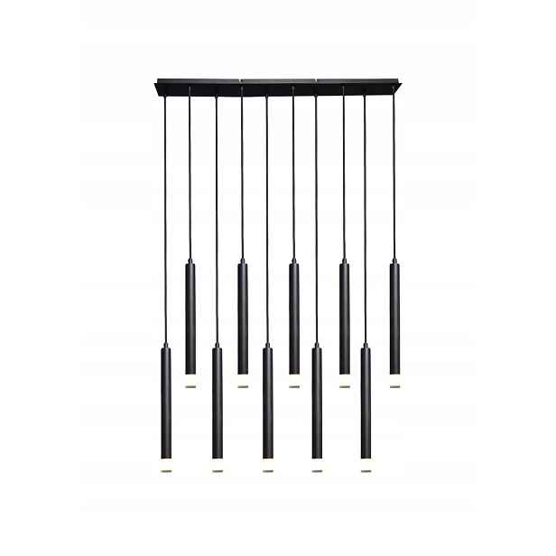 Závěsná lampa Ramira Rabalux 10xG9 černá zlatá do obývacího pokoje