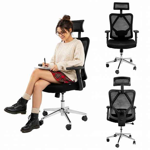 Kancelářská Otočná Židle Ergonomická kancelářská židle Furvero Eclipse