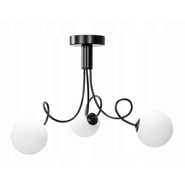 Lampa APP1154-3CP Black/White