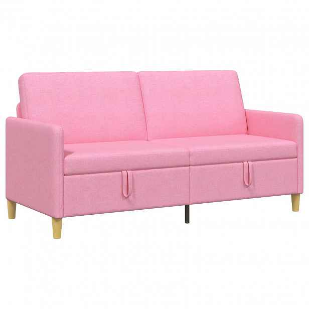 vidaXL Sofa s úložným prostorem Růžová 172 x 78 x 87 cm Polyester