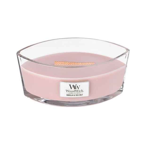 WoodWick svíčka loď Vanilla & Sea Salt 453.6 g