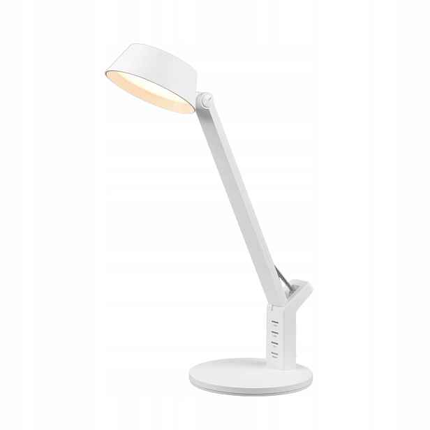 Moderní stolní lampa Ava bílá Trio