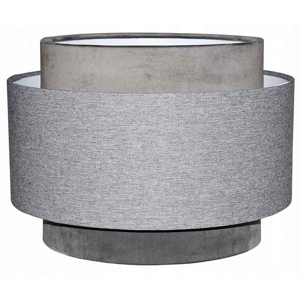 Stínidlo pro stojací stropní lampu 45/30 cm E27 Šedé Avola