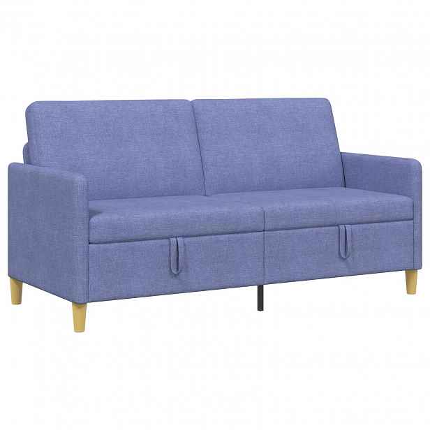 vidaXL Sofa s úložným prostorem Modrá džínovina 172 x 78 x 87 cm