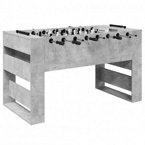 vidaXL Stolní fotbálek Betonově Šedá 146,5 x 74 x 85 cm