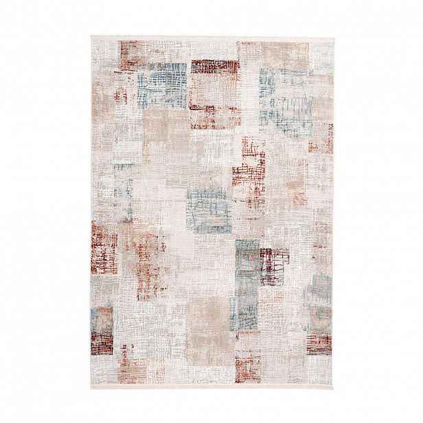 VINTAGE KOBEREC, 80/150 cm, šedá, růžová