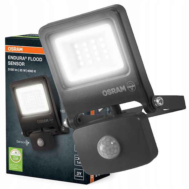 Led reflektor Snímač pohybu a soumraku 30W 4000K 3000lm IP44 Endura