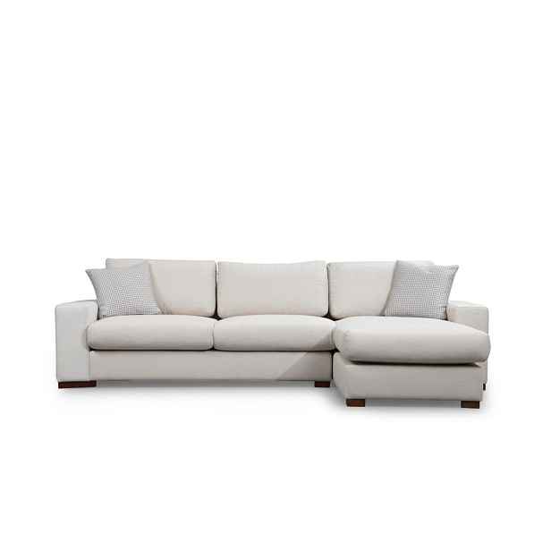 Hanah Home Rohová sedací souprava Loop 270 cm béžová pravá