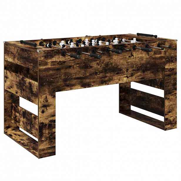vidaXL Stolní fotbálek Uzený Dub 146,5 x 74 x 85 cm Kompozitní dřevo