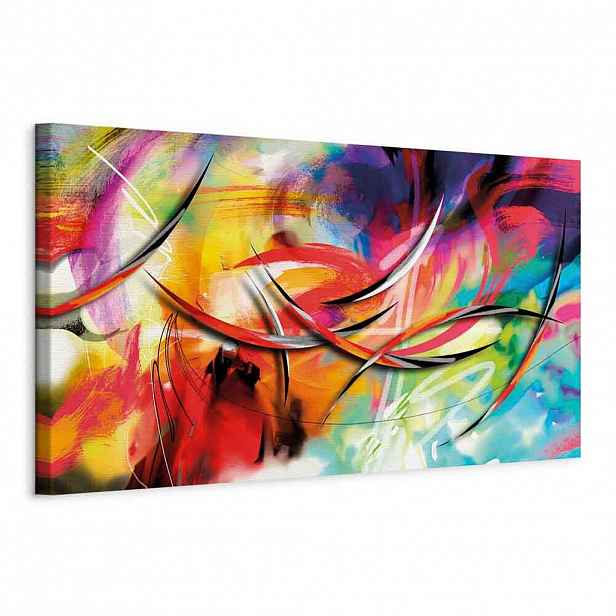 artgeist MALBA NA PLÁTNĚ, abstraktní, 120/40/1,2 cm
