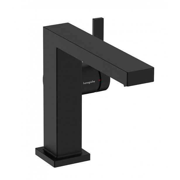 Hansgrohe Tecturis E - Umyvadlová baterie s výpustí Push-Open, CoolStart, EcoSmart, matná černá 73024670