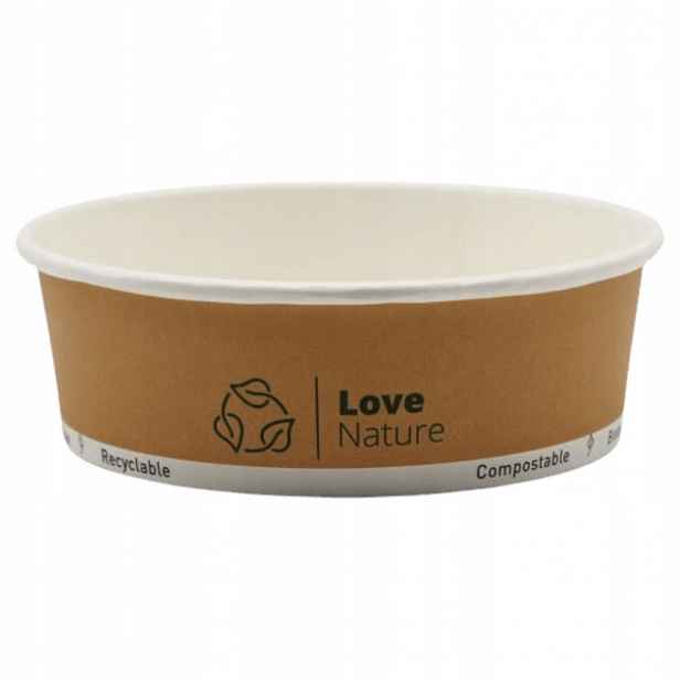 Miska papír na salát bowl 1300 ml Free kraft 50 Ks Ln
