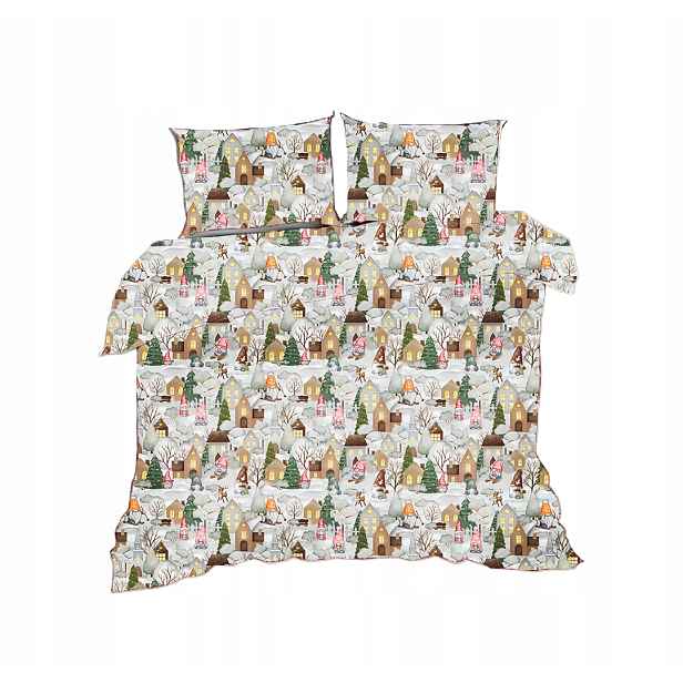 Povlečení Lůžkové Povlakování 100% Bavlna 160X200 Výrobce sobové Santa Claus