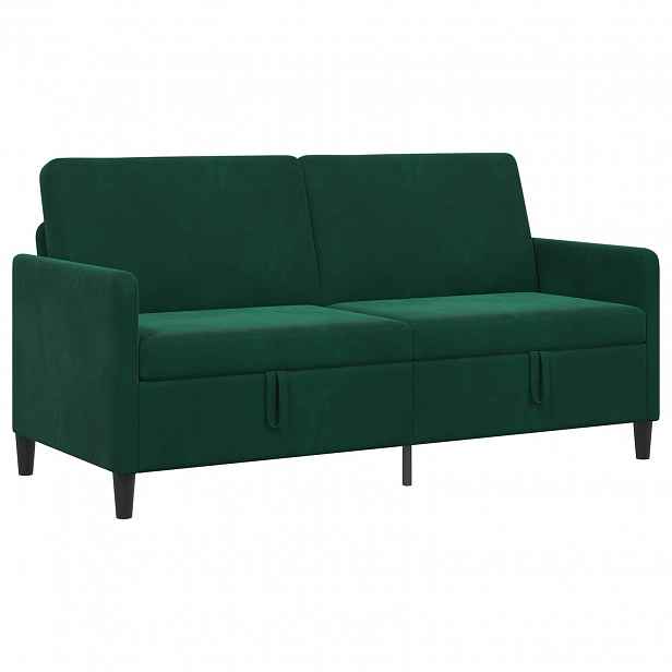 vidaXL Sofa s úložným prostorem Tmavě zelená 172 x 78 x 87 cm