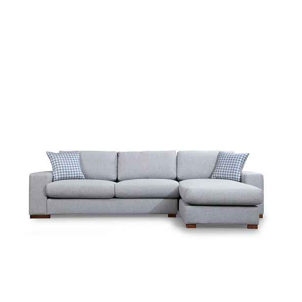 Hanah Home Rohová sedací souprava Loop 290 cm šedá pravá