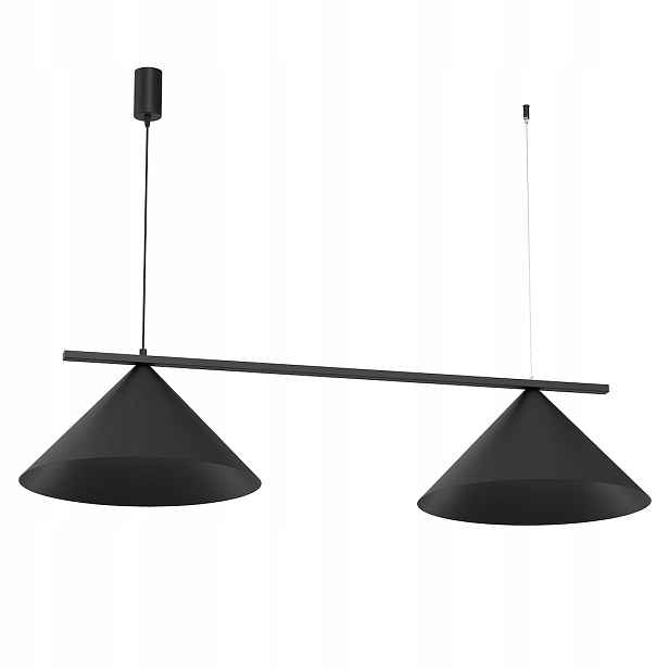Milagro Capital Závěsná lampa černá 2xGX53 Šířka 110 cm Kovová Regulo