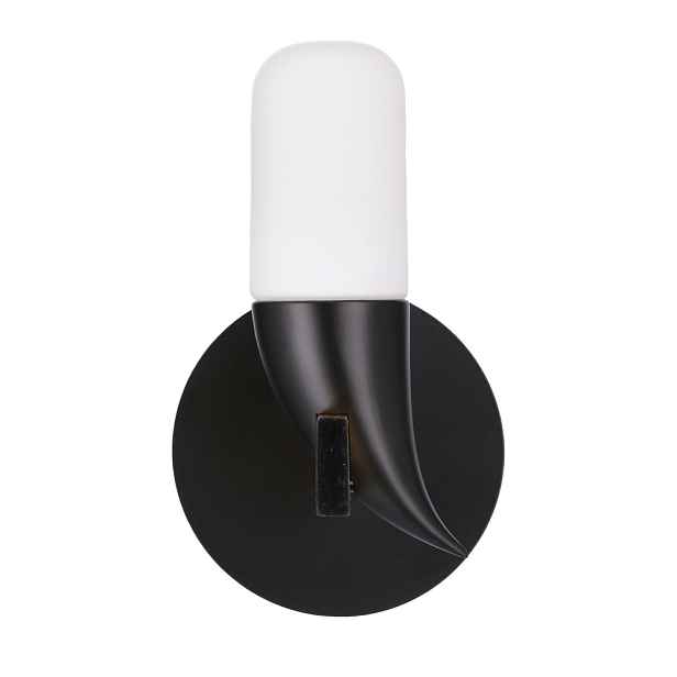 Nástěnná lampa černáLED 5,4W 20cm Sakai Ledea