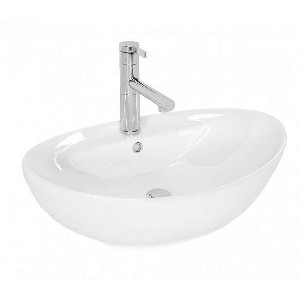 REA - Umyvadlo na desku Cindy 58,5x39 bílé REA-U0155