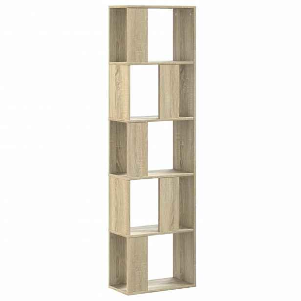vidaXL Knihovna 5patrová dub sonoma 45x23,5x162,5 cm kompozitní dřevo