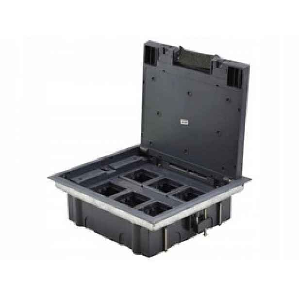 Podlahová krabice (floorbox) 6M (45x45) nastavitelná hloubka PP005