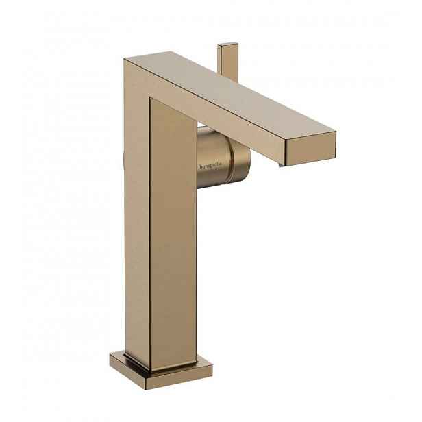 Hansgrohe Tecturis E - Umyvadlová baterie s výpustí Push-Open, CoolStart, EcoSmart, kartáčovaný bronz 73042140