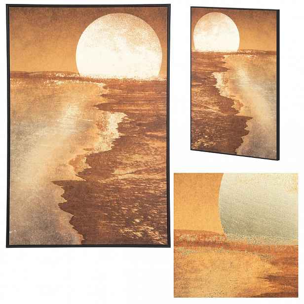 Obraz Na Plátně Západ Slunce 60X90 CM Moře Pláž Boho Do Obývacího Pokoje Dekorace