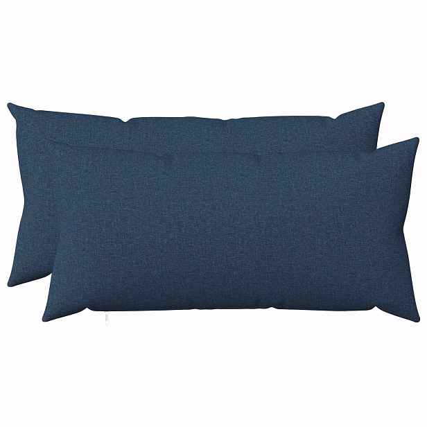 vidaXL Povlak na polštář 2 ks HEERLEN Modrá 40 x 80 cm Textil