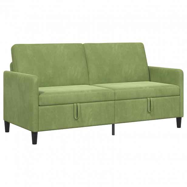 vidaXL Sofa s úložným prostorem Světlá zelená 172 x 78 x 87 cm
