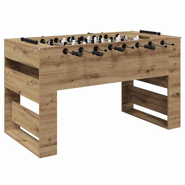 vidaXL Stolní fotbálek Řemeslný Dub 146,5 x 74 x 85 cm