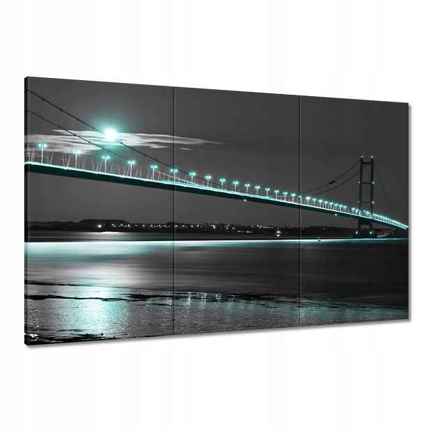 Obrazy 120x80 Modrá světýlka v noci