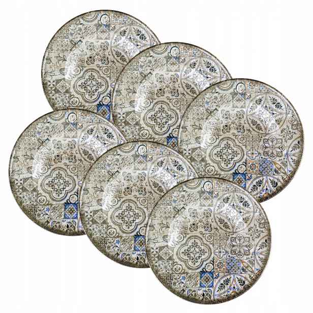 Jídelní porcelánový talíř kulatý hluboký na vintage polévku Wilmax 27 cm